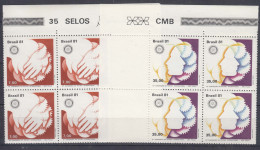 Brazil Brasil 1981 Mi#1827-1828 Mint Never Hinged Pcs. Of 4 - Unused Stamps