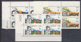 Brazil Brasil 1981 Mi#1810-1812 Mint Never Hinged Pcs. Of 4 - Unused Stamps