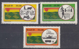 Brazil Brasil 1981 Mi#1807-1809 Mint Never Hinged - Unused Stamps