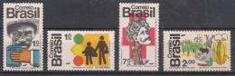 Brazil Brasil 1972 Mi#1352-1355 Mint Never Hinged - Unused Stamps