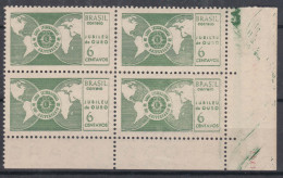 Brazil Brasil 1967 Mi#1134 Mint Never Hinged Pc Of 4 - Unused Stamps