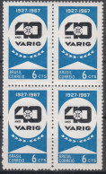 Brazil Brasil 1967 Mi#1133 Mint Never Hinged Pc. Of 4 - Unused Stamps