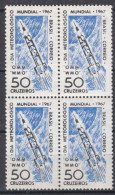Brazil Brasil 1967 Mi#1128 Mint Never Hinged Pc. Of 4 - Unused Stamps