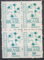 Brazil Brasil 1966 Mi#1122 Mint Never Hinged Pc. Of 4 - Unused Stamps