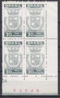 Brazil Brasil 1966 Mi#1118 Mint Never Hinged Pc. Of 4 - Nuevos