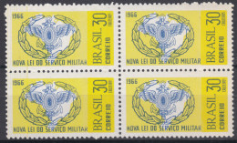 Brazil Brasil 1966 Mi#1114 Mint Never Hinged Pc. Of 4 - Nuovi