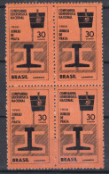 Brazil Brasil 1966 Mi#1105 Mint Never Hinged Pc. Of 4 - Nuovi