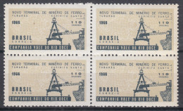 Brazil Brasil 1966 Mi#1104 Mint Never Hinged Pc. Of 4 - Nuovi