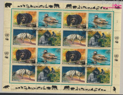 UNO - Wien 327-330Klb Kleinbogen (kompl.Ausg.) Gestempelt 2001 Gefährdete Tiere (10050429 - Used Stamps