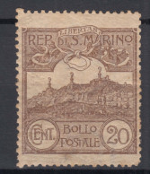 San Marino 1921 Monte Titano Mi#72 Mint Hinged - Ungebraucht