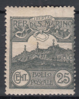 San Marino 1921 Monte Titano Mi#73 Mint Hinged - Neufs