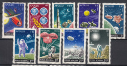 Romania 1972 Space Cosmos Mi#3069-3077 Used - Gebraucht