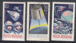 Romania 1965 Space Cosmos Mi#2427-2429 Mint Never Hinged/used - Ongebruikt