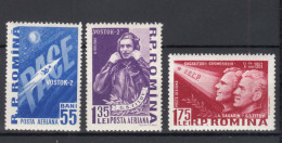 Romania 1961 Space Cosmos Mi#1994-1996 Mint Never Hinged - Unused Stamps