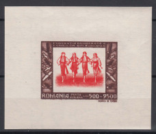 Romania 1946 Airmail Mi#Block 35 Mint Never Hinged - Unused Stamps