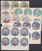 Dominican Republic 1960 Olympic Games 1956 Mi#724-728 B Mint Never Hinged Pcs. Of 6 - Dominican Republic