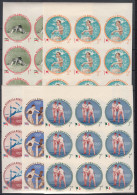 Dominican Republic 1960 Olympic Games 1956 Mi#724-728 B Mint Never Hinged Pcs. Of 9 - Dominican Republic