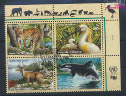 UNO - Wien 303-306 Viererblock (kompl.Ausg.) Gestempelt 2000 Gefährdete Tiere (10045763 - Used Stamps