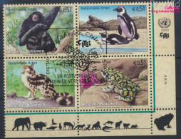 UNO - Wien 357-360 Viererblock (kompl.Ausg.) Gestempelt 2002 Gefährdete Arten: Fauna (10045034 - Used Stamps