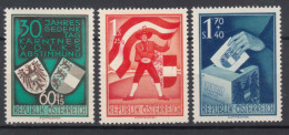 Austria 1950 Mi#952-954 Mint Never Hinged - Unused Stamps