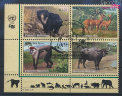 UNO - Wien 406-409 Viererblock (kompl.Ausg.) Gestempelt 2004 Säugetiere (10044902 - Used Stamps