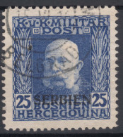Austria Occupation Of Serbia In WWI Serbien Overprint 1914/1916 Mi#9 Used - Usati