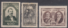 Brazil Brasil 1939 Mi#513-515 Mint Never Hinged - Unused Stamps