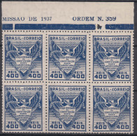 Brazil Brasil 1937 Mi#479 Mint Never Hinged Pc. Of 6 - Nuevos