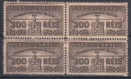 Brazil Brasil 1936 Mi#445 Mint Hinged Pc. Of 4 - Unused Stamps