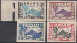 Brazil Brasil 1935 Mi#435-438 Mint Never Hinged Imperforated Proofs - Ungebraucht
