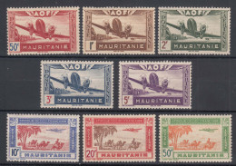 France Colonies Mauritania 1942 Airmail Mi#140-147 Mint Never Hinged - Neufs