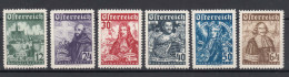 Austria 1933 Mi#557-562 Mint Very Lightly Hinged - Neufs
