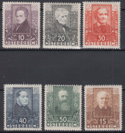 Austria 1931 Mi#524-529 Mint Very Lightly Hinged - Unused Stamps