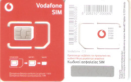 Greece-Vodafone CU, GSM Sim Mini ,mint - Griechenland