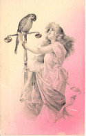 Oiseaux - Péroquet - Illustration - Carte Postale Ancienne - Oiseaux