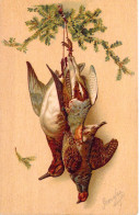 Oiseaux - Retour De Chasse - Perdrix - Illustration - Carte Postale Ancienne - Oiseaux