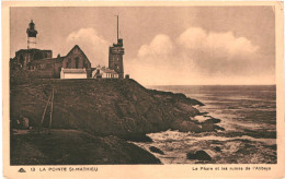 CPA  Carte Postale France  Pointe De Saint-Mathieu  Phare Et Ruines De L'Abbaye VM66172 - Plougonvelin