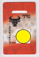 Autriche 2022 Bull Taureau JAUNE Timbre Neuf STIER AUSTRIA OSTERREICH GELB CRYPTOSTAMP EMISSION COMMUNE YELLOW Nft - Abarten & Kuriositäten