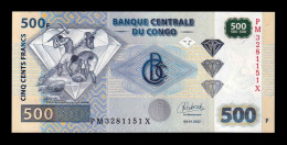 Congo República Democrática 500 Francs 2022 (2023) Pick 96e New Sc Unc - Democratic Republic Of The Congo & Zaire