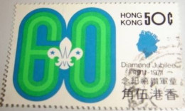 HONG KONG - Emblème Scout Et "60" - Gebruikt