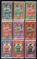 Inini Taxe N° 1 / 9  X La Série Des 9 Valeurs  Trace De Charnière Sinon TB - Unused Stamps