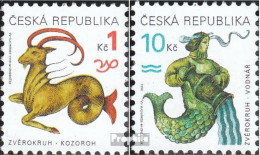 Tschechien 199-200 (kompl.Ausg.) Postfrisch 1998 Sternzeichen - Unused Stamps
