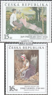 Tschechien 201-202 (kompl.Ausg.) Postfrisch 1998 Gemälde - Unused Stamps