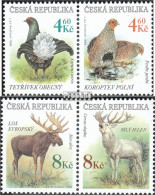 Tschechien 178-181 Paare (kompl.Ausg.) Postfrisch 1998 Tiere - Ungebraucht