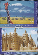 UNO - New York 1313-1314 (kompl.Ausg.) Postfrisch 2012 UNESCO Welterbe Afrika - Neufs