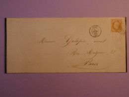 BQ17 FRANCE BELLE LETTRE 1858 LILLE A PARIS    +NAPOLEON . N° 13   +AFF. INTERESSANT++ ++ - 1853-1860 Napoleon III