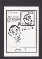 CPM Coluche Non Circulé Tirage Limité Postes Timbre Philatélie - Artiesten