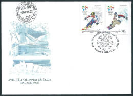 C3717 Hungary FDC Winter Olympic Nagano Sport - Winter 1998: Nagano