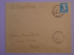 BQ17 CHINA FRANCE BELLE LETTRE 1925   A PARIS  VIA TRANSSIBERIEN  .MARSEILLE +  +AFF. INTERESSANT++ ++ - Briefe U. Dokumente