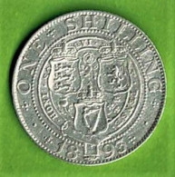 GRANDE BRETAGNE / VICTORIA / ONE SHILLING / 1893 /  / ARGENT - Autres & Non Classés